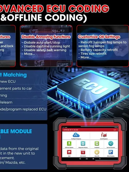 2026年新発売 LAUNCH X431 CRP919E BT OBD2スキャナー 双方向キー追加プログラマー CAN FD/DoIP OEレベル全システム診断