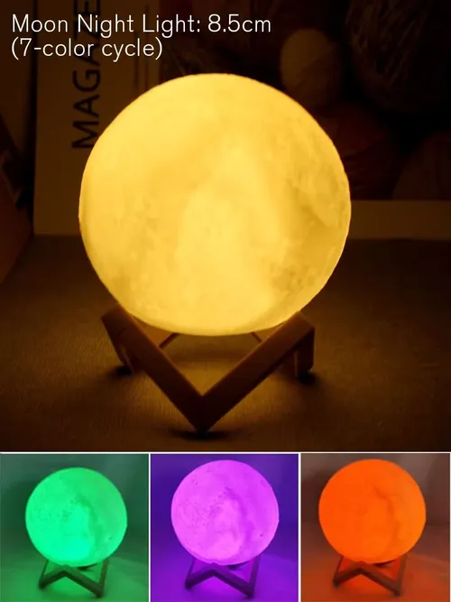 ムーンランプ LED ナイトライト電池式スタンド星空ランプ寝室の装飾ナイトライトキッズギフトムーンランプ