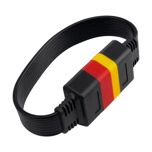 16ピンオス-16ピンメス延長OBD2ケーブル(Thinkdiag、Ediag Elite、Soloscan、Driveran、Lanuch X431全車種対応診断ツール用)