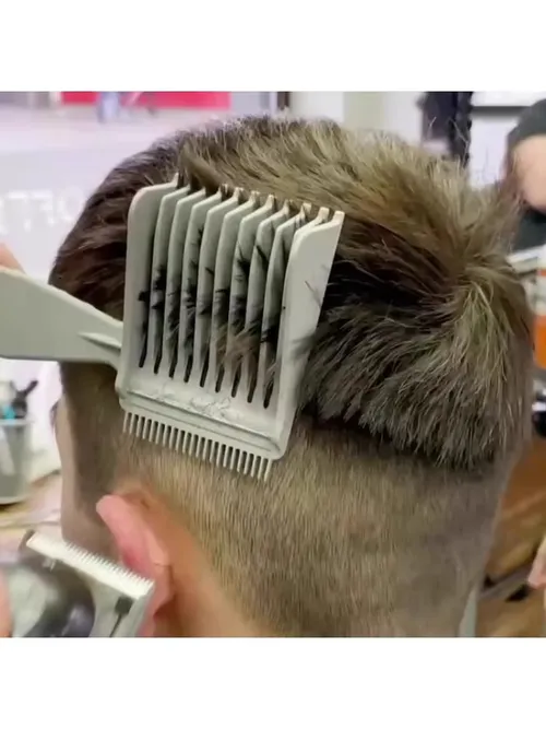 1-5個入り メンズヘアカットコーム プロフェッショナルカーブポジショニングコーム ヘアサロン 家庭用 カリパー サイドプッシュクリップ ヘアスタイリングツール