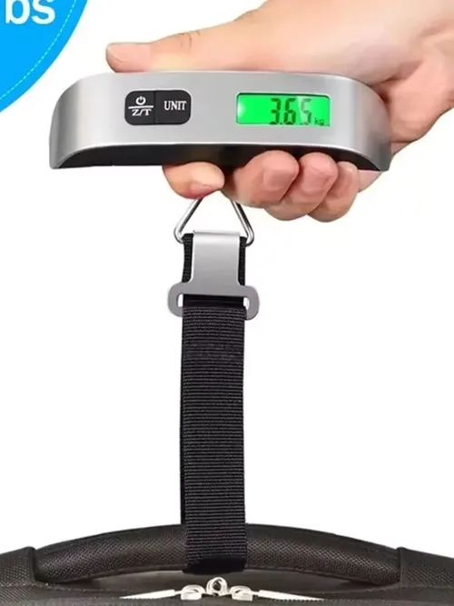 50kg×10gのデジタルスケール、携帯用LCD表示、小型吊り下げ式スケール、電子式、旅行用スーツケースやバッグの重さを測るための計量器。