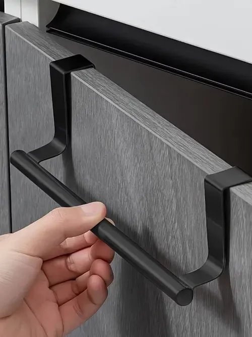 タオルロッドスチールメタルワイヤーオーバーキャビネットタオルラック収納オーガナイザー浴室ドア吊りタオルラックパンチフリー雑巾ハンガー