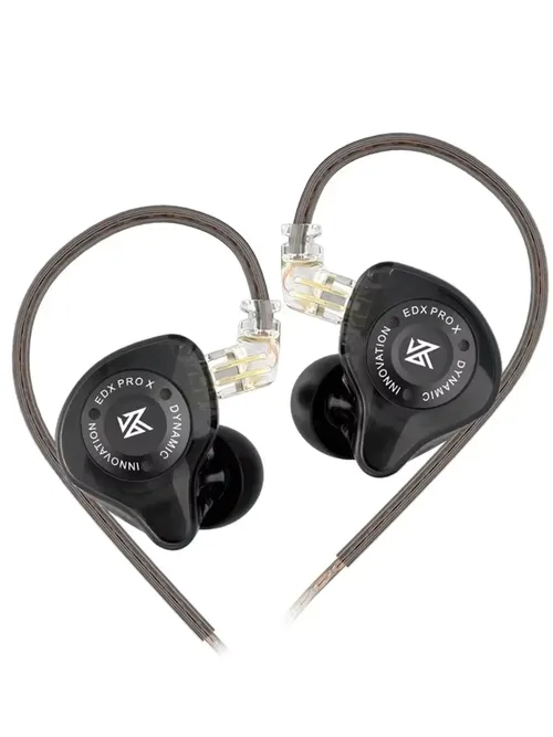 KZ EDX PRO X ダイナミックドライバーイヤホン HIFI 重低音イヤホン DJ 音楽ノイズキャンセリング スポーツヘッドセット 2PINケーブル KZ ZSTX ZSNPRO X ZS10PRO ZVX