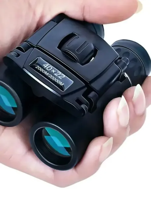 2026年モデル 40x22 HD双眼鏡、2000m長距離視程、BAK4折りたたみ式ミニ望遠鏡、狩猟、スポーツ、アウトドア、キャンプ、旅行用、FMC光学レンズ