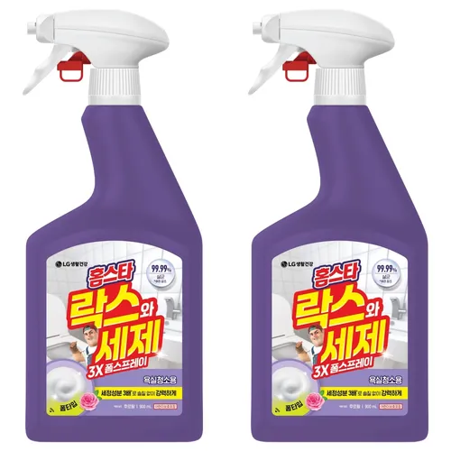 홈스타 락스와세제 3X 폼스프레이 후로랄 욕실청소용