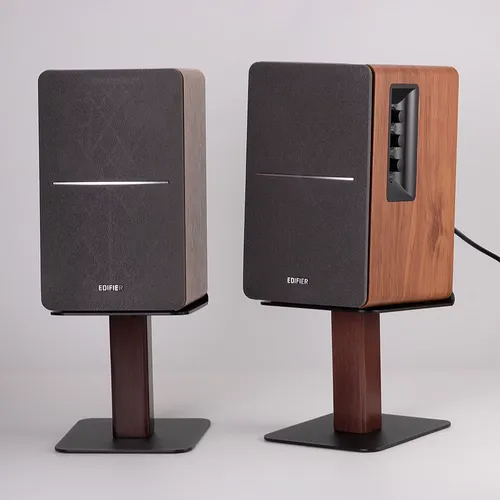 Edifier R1280DB R1280T용 2팩 목재 데스크탑 스피커 스탠드 3''-4'' 스피커용 범용 스피커 라이저 지원