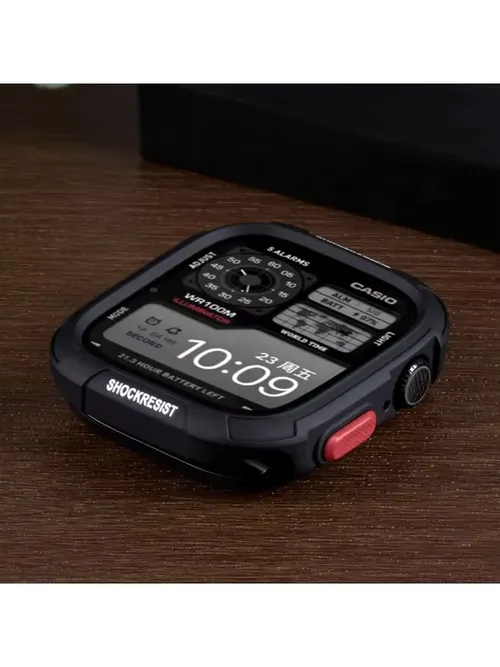 애플워치 11 10 9 8 7 6 SE용 실리콘 케이스 (iWatch 49mm 41mm 42mm 46mm 40mm 44mm 45mm 호환)