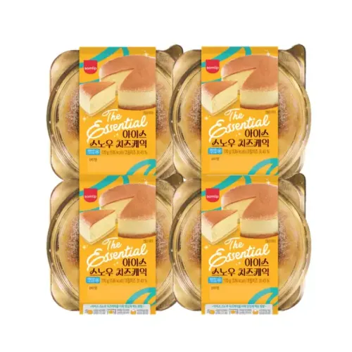 디에센셜 아이스 스노우 치즈케익 170g 4입