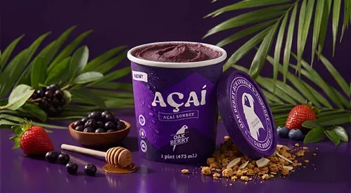 오크베리 아사이볼 소르베 파인트 오리지널 473ml x 2개