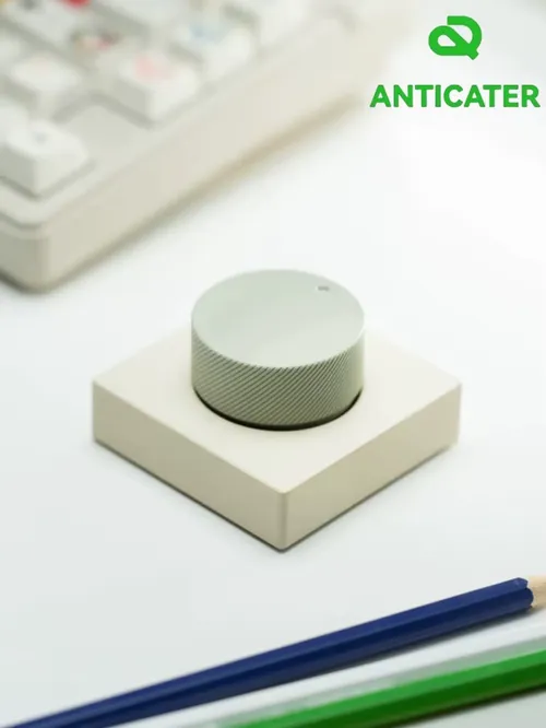 ANTICATER VK01 데스크탑 손잡이 듀얼 모드 무선 블루투스 손잡이 사용자 정의 제어 손잡이 알루미늄 합금 독립 APP PC 액세서리
