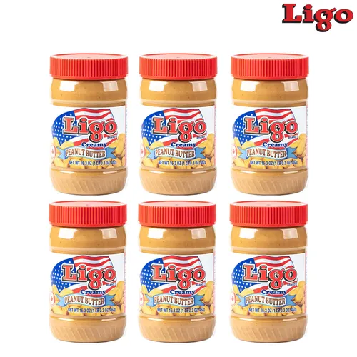 LIGO 리고 땅콩버터 땅콩잼 크리미 462g