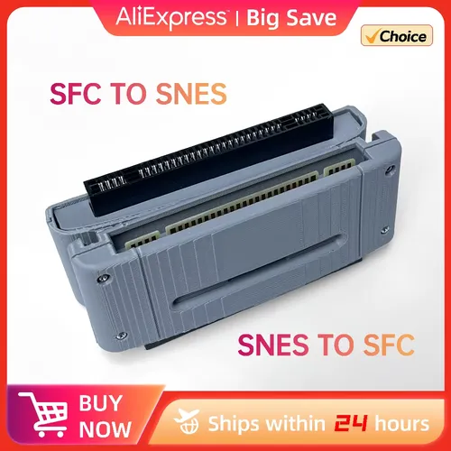 슈퍼 파미컴/닌텐도 비디오 게임 콘솔 커넥터 용 SFC/SNES 카트리지 슬롯 확장 용 양방향 어댑터 수제