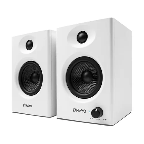 음악 및 게임용 OHAYO 60W 컴퓨터 스피커, 액티브 블루투스 5.3, 데스크탑 PC 또는 노트북용 스테레오 2.0 스피커, RCA/AUX/USB