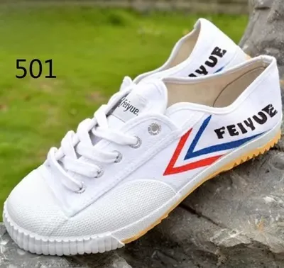 Feiyue 캔버스 운동화 남녀공용 운동 시험 신발 통기성 로우 컷 고무 밑창 플랫 힐 컬러 블록 디자인