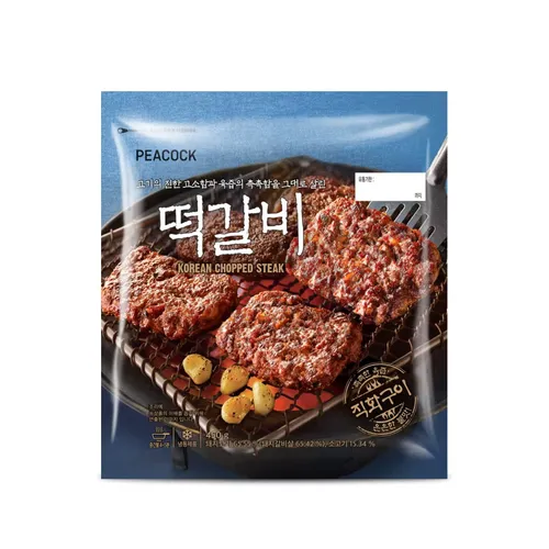 피코크 떡갈비 450G X 3팩