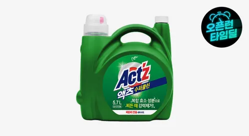 대용량 액체세제 액츠 수퍼클린 찌든때 5.7L 겸용 제품