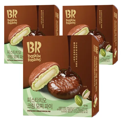 배스킨라빈스 피스타치오 크림 모찌 파이 12p