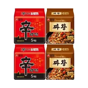 신신짜왕 (신라면 10개, 짜왕 8개)