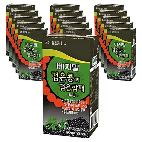 베지밀 검은콩과 검은참깨 두유