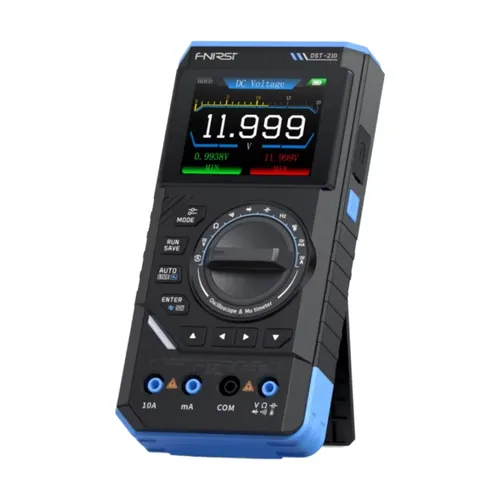 FNIRSI DST-210 및 DST-201 3IN1 디지털 멀티미터 오실로스코프 신호 소스 19999 카운트 10MHz/1MHz 휴대용 전기 기술자 도구