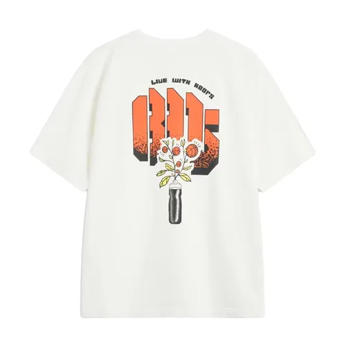 Li-Ning 남성용 BADFIVE 농구 티셔츠 100% 코튼 루즈 스트리트 스타일 LiNing 패셔너블 캐주얼 반소매 티셔츠 AHSV023