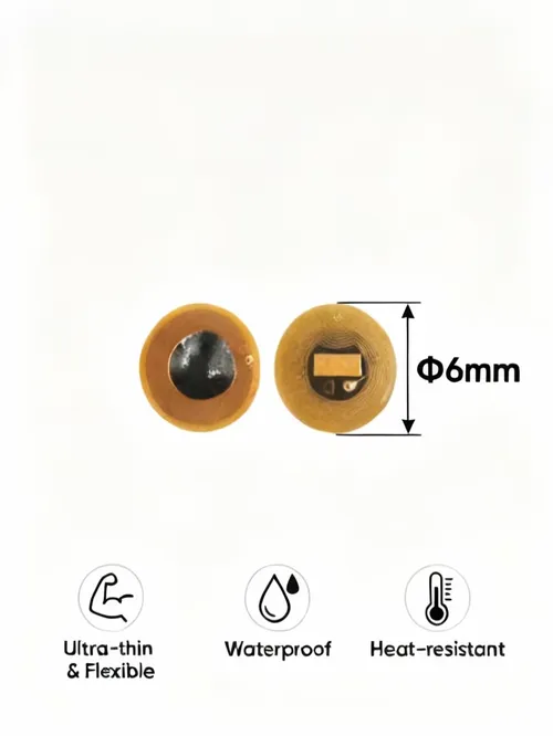 직경 6mm NXP NTAG213 NFC 태그 프로그래밍 가능한 RFID 스티커 원형 방수 유연한 FPC NFC 라벨 휴대폰 및 웨어러블용