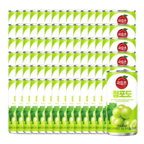 과일촌 청포도 드링크 175ml 캔 30x3박스