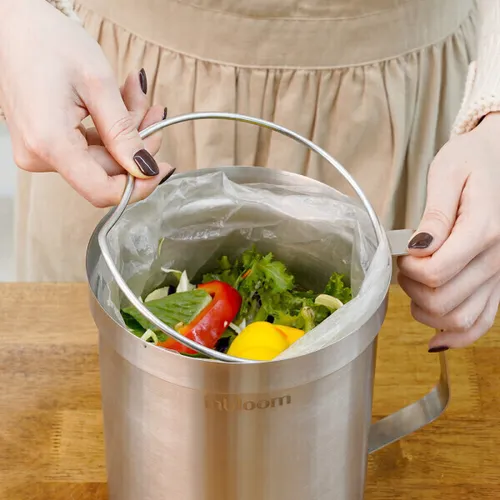 스텐 음식물쓰레기통 가정용 싱크대 음쓰통 처리 3L