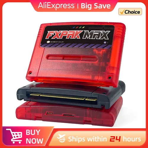 최신 FXPAK PRO MAX Firm1.11.0 SNES NSTC/PAL 레트로 콘솔 SFC 카드용 (최대 200G) 사이클론 IV 하드웨어 게임 에버드라이브 포함 RCT