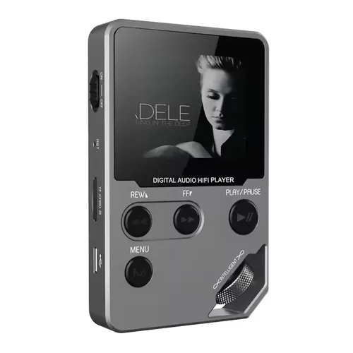 C5 8GB 무손실 Bluetooth MP3 음악 플레이어, 아연 합금 본체, 회전식 컨트롤, 무선 연결, FM 라디오, 음성 녹음기