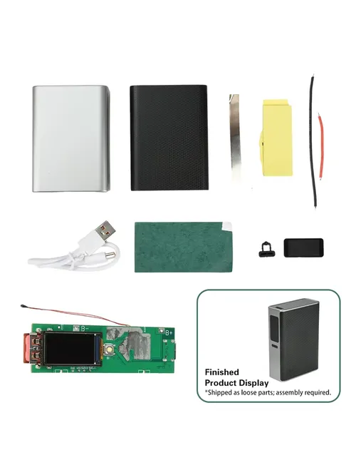 22.5W 고속 충전 모듈 TFT 컬러 스크린 디지털 DIY 파워 뱅크 키트 21700 배터리 케이스 고속 충전 미니 휴대용 파워