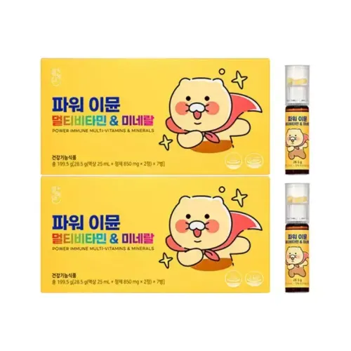 설혜담 파워 이뮨 샷 멀티비타민 & 미네랄 7입,2개