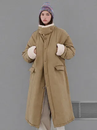 Fur collar long padding_2 Colors