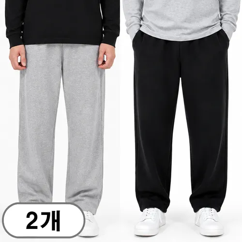 차쿠 1+1(2세트) 남여공용 트레이닝복팬츠 조거팬츠 일자 와이드 추리닝 슬랙스팬츠 작업바지 편의점바지 빅사이즈