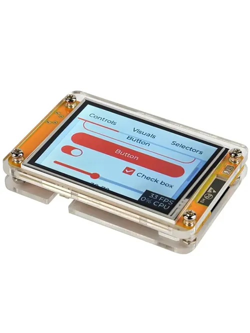 2.8인치 ESP32 모듈 TFT LCD 디스플레이(아크릴 케이스 포함) 듀얼 코어 ESP32-2432S028R WIFI+BT 240X320 ILI9341 저항막 터치스크린