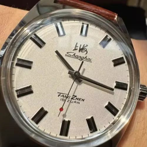 36mm 상하이 남자 시계 레트로 7120 수동 기계식 무브먼트 미니멀리스트 비즈니스 기계식 손목 시계 드롭 배송