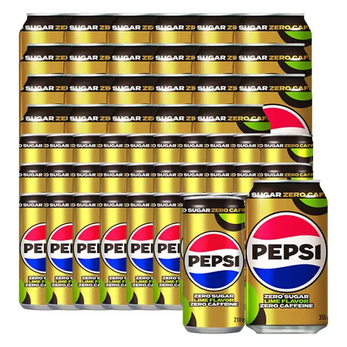 펩시제로라임 제로카페인 210ml 30캔+ 355ml 24캔 펩시/제로카페인/콜라/탄산음료
