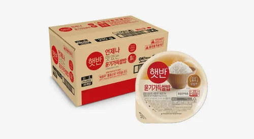 CJ 햇반 백미 새청무쌀 윤기가득쌀밥 210g 36개 즉석밥