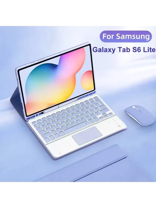 삼성 갤럭시 탭 S6 라이트 케이스 10.4 삼성 탭 S6 라이트 SM-P610/P615 P613/P619 Funda 용 분리형 태블릿 키보드 커버