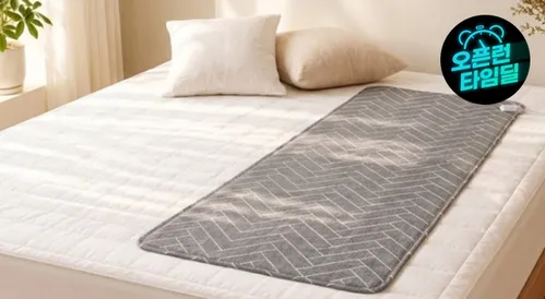 전기장판 전기요 소형(67.5x180cm)1인용 라인그레이/67.5x180(cm) 27년형 신상품
