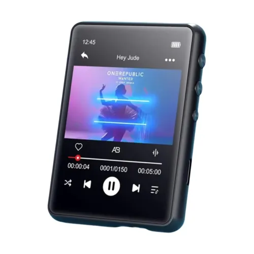 MECHEN 64GB MP3 플레이어 블루투스 5.3, 2.4인치 풀 터치 스크린, 스피커가 포함된 휴대용 디지털 음악 플레이어, FM 라디오, 라인 레코더