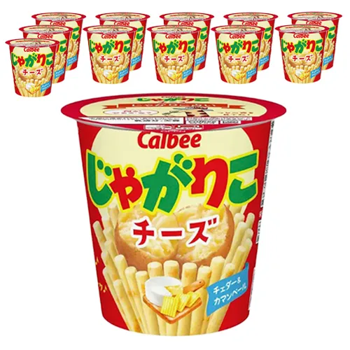 일본 calbee 가루비 쟈가리코 과자 치즈 55g 12개