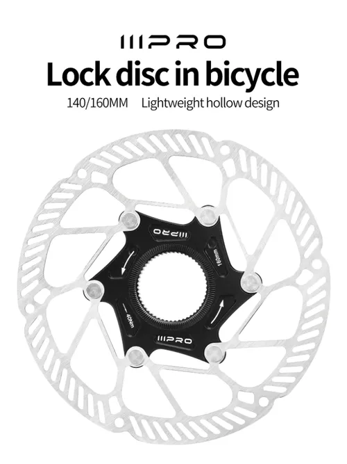 IIIPRO 센터 락 140/160mm 초경량 디스크 브레이크 로터 MTB 로드 바이크용 고성능 브레이크 겨울 라이딩