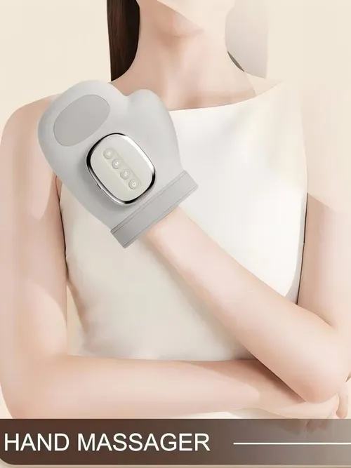 에어백 압축 기능이 있는 손 마사지기, 손가락, 손목, 손바닥 마사지 기계, 진동 장갑, 남녀 공용 손 근육 이완 선물