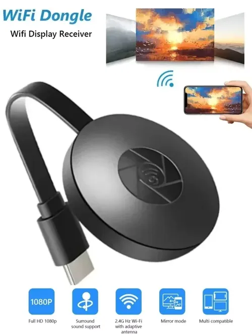 1080P 무선 HD TV 디스플레이 수신기, 여러 기기 미러링, 휴대폰 연결 프로젝션, TV 화면용 WIFI, 안드로이드 IOS 지원