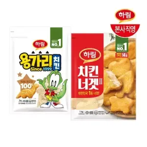 하림 치킨너겟2 1kg + 용가리치킨 1kg