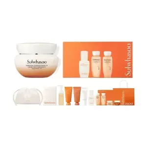 설화수 NEW 탄력크림EX 기획세트 75ml, 1개+증정(플리츠 파우치백 포함 11종 샘플+쇼핑백, 1개)