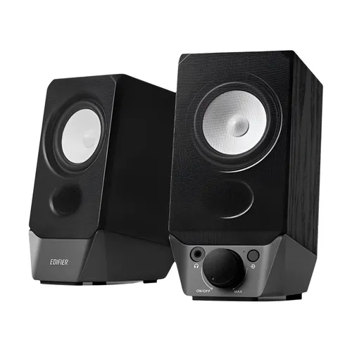PC 태블릿 노트북용 Edifier R19BT 전원 컴퓨터 스피커, 블루투스 V5.3 AUX 입력, 2W + 2W 출력 전력, 강력한 베이스 USB-A