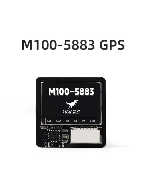 HGLRC M100-5883 M10 GPS 모듈, 나침반 세라믹 안테나, 온보드 LED 표시등, 21x21mm, RC 비행기 FPV 장거리용