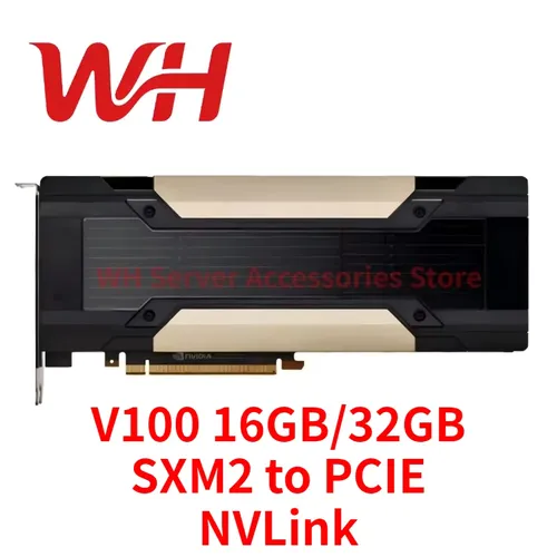 NVIDIA Tesla V100 16GB/32GB SXM2 to PCIE HBM2 GPU 가속기 그래픽 카드 (NVLink 지원, CUDA AI 딥러닝 HPC 컴퓨팅용)